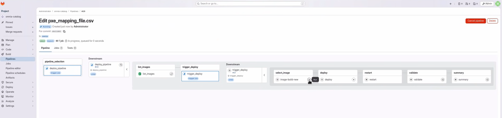 GitLab Deploy Select Image